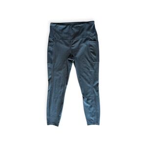 Gaiam leggings pants sportswear athletic athleisure gray medium